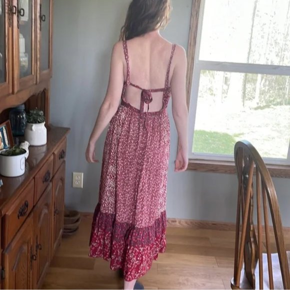 Free People Yesica Floral Maxi Prairie Dress Size 4‎ - Picture 4 of 6